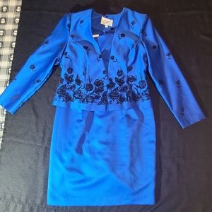 Blue dress with jacket